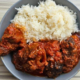 Hot and tasty White Rice and Chicken Stew by Saymama Global Food